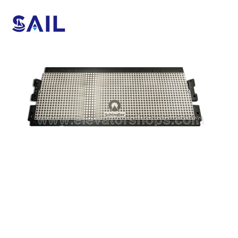 Schindler Escalator Entrance Plate etched Steel