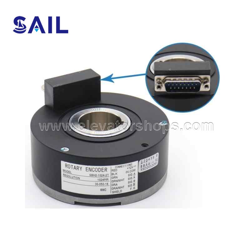 Xizi-Otis Elevator Encoder SBH/1024-2T, 1024P/R, 30-050-016